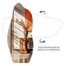 Espelho Orgânico Grande com Moldura em Alumínio - Casa Farfelle