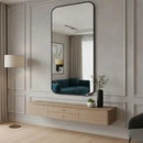 Espelho Orgânico Retangular 53x110 cm – Design Moderno Mansioni Design  Espelho Orgânico Retangular 53x110 cm – Design Moderno  Casa Farfelle