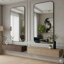 Espelho Orgânico Retangular 53x110 cm – Design Moderno Mansioni Design  Espelho Orgânico Retangular 53x110 cm – Design Moderno  Casa Farfelle