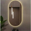 Espelho Oval Orgânico com LED – Luz Quente e Fria Mansioni Design    Casa Farfelle
