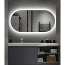 Espelho Oval Orgânico com LED – Luz Quente e Fria Mansioni Design    Casa Farfelle