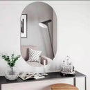 Espelho Oval Orgânico com LED – Luz Quente e Fria  Espelhos  Casa Farfelle
