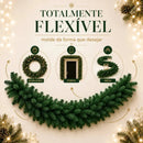 Festão Verde Natal Aramado Grosso Luxo 270cm com 300 Galhos  Natal  Casa Farfelle