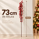Galho de Azevinho Artificial com Barba de Velho 73cm  Natal  Casa Farfelle