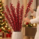 Galho de Azevinho Artificial com Barba de Velho 73cm  Natal  Casa Farfelle