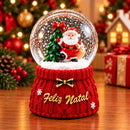 Globo de Neve Decorativo Natalino com LED 9cm  Natal  Casa Farfelle