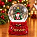 Globo de Neve Decorativo Natalino com LED 9cm  Natal  Casa Farfelle