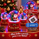 Globo de Neve Decorativo Natalino com LED 9cm  Natal  Casa Farfelle