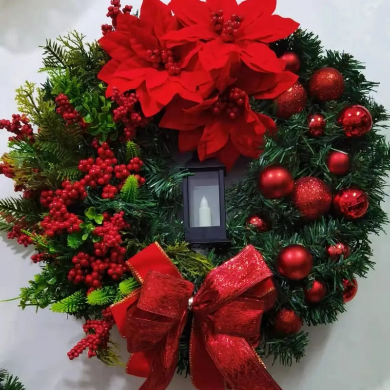 Guirlanda de Natal Vermelha para Porta