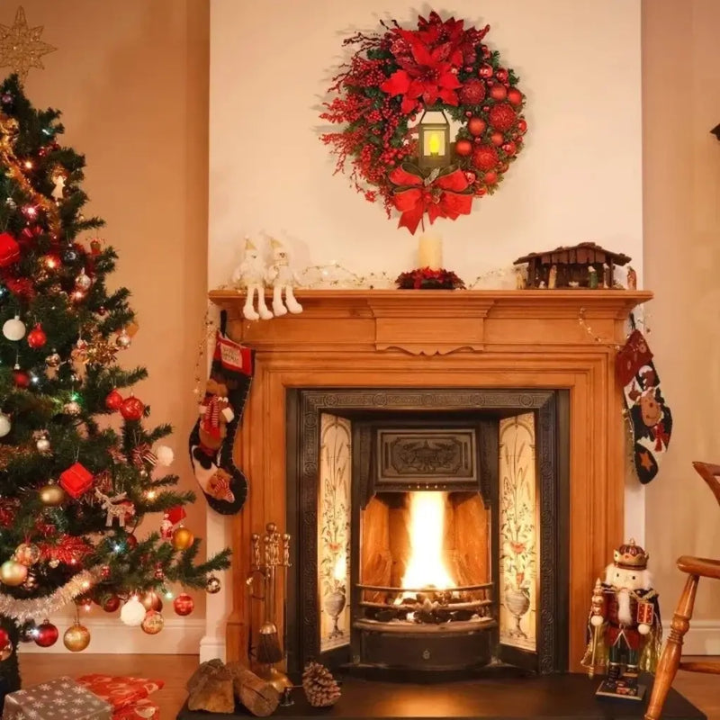 Guirlanda de Natal Vermelha para Porta