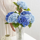 Hortênsia Artificial para Decoração 3 Peças  Flores Artificiais  Casa Farfelle