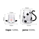 Jarra de Vidro Milkinha  380  Casa Farfelle