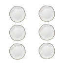 Jogo 6 Pratos Sobremesa Oxford Porcelana Coleção Ryo Casa Farfelle  481 (Produto Shopee)  Casa Farfelle