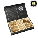 Jogo de Talheres Inox 24 Peças  354  Casa Farfelle