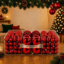 Kit 100 Bolas Premium + Brinde Estrela Enfeite Árvore Natal Decoração  Natal  Casa Farfelle
