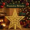 Kit 100 Bolas Premium + Brinde Estrela Enfeite Árvore Natal Decoração  Natal  Casa Farfelle