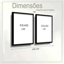 Kit 2 Quadros Decorativos Beija-Flor Moldura Caixa Alta Grande Casa Farfelle    Casa Farfelle