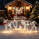 Kit 3 Renas de Natal Luminosas com Glitter – Decoração Natalina  Natal  Casa Farfelle