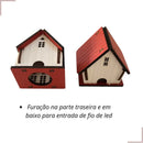 Kit 5 Peças Vila Natalina em MDF Cenário Decorativo de Natal  Natal  Casa Farfelle