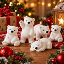 Kit 5 Ursos Polares Decorativos de Natal  Natal  Casa Farfelle