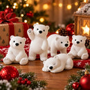 Kit 5 Ursos Polares Natalinos Decorativos  Natal  Casa Farfelle
