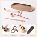 Kit Acessórios para Velas Rose Gold Casa Farfelle  331  Casa Farfelle