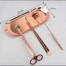 Kit Acessórios para Velas em Inox Casa Farfelle  332  Casa Farfelle