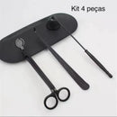 Kit Acessórios para Velas em Inox 332  Casa Farfelle