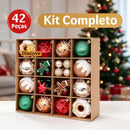 Kit Bolas de Natal Premium 42 Peças para Árvore – Enfeites Natalinos  Natal  Casa Farfelle
