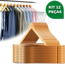 Kit Cabides de Madeira Marfim Premium com Gancho Giratório 360° Casa Farfelle  482 (Produto Shopee)  Casa Farfelle