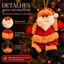 Kit Decoração Árvore de Natal 10 Enfeites em Pelúcia Papai Noel e Urso  Natal  Casa Farfelle