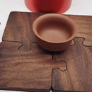 Kit Descanso de Panela e Copos Puzzle Casa Farfelle  374  Casa Farfelle