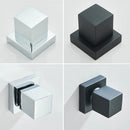 Kit Ducha Chuveiro 20×20cm Inox 304 Com Acabamentos Registros Preto/Cromado Para Chuveiro Banheiro Casa Farfelle  122  Casa Farfelle