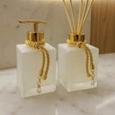 Kit Lavabo Branco e Ouro - Glow  494  Casa Farfelle