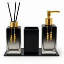 Kit Lavabo Luxo Sabonete Líquido Troover C/ Porta Escovas e Aromatizante Artificio Lar  Kit Lavabo Luxo Sabonete Líquido Troover C/ Porta Escovas e Aromatizante  Casa Farfelle