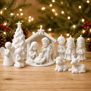 Kit Presépio de Natal Decorativo Sagrada Família com Reis Magos e Anjos  Natal  Casa Farfelle