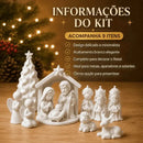 Kit Presépio de Natal Decorativo Sagrada Família com Reis Magos e Anjos  Natal  Casa Farfelle