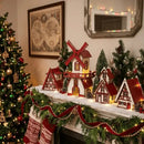 Kit Vila Natalina em MDF | Cenário Decorativo de Natal  Natal  Casa Farfelle