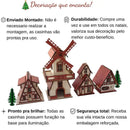 Kit Vila Natalina em MDF | Cenário Decorativo de Natal  Natal  Casa Farfelle