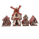 Kit Vila Natalina em MDF | Cenário Decorativo de Natal  Natal  Casa Farfelle