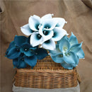 Lírio da Calla Artificial para Decoração 10 Peças Tons Azuis Casa Farfelle  287 [Flores]  Casa Farfelle