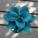 Lírio da Calla Artificial para Decoração 10 Peças Tons Azuis Casa Farfelle  287 [Flores]  Casa Farfelle