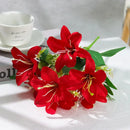 Lírios Artificiais de Seda para Decoração 7 Flores Casa Farfelle  291 [Flores]  Casa Farfelle