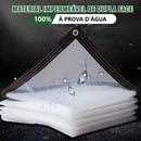 Lona Transparente Impermeável para Varanda e Garagem 77  Casa Farfelle