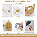 Luminária Arandela de Parede Estilo Clássico  207 (Iluminação)  Casa Farfelle