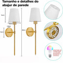 Luminária Arandela de Parede Estilo Clássico  207 (Iluminação)  Casa Farfelle