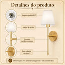 Luminária Arandela de Parede Estilo Clássico  207 (Iluminação)  Casa Farfelle