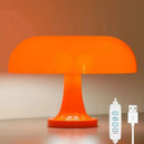 Luminária De Mesa Cogumelo Laranja  Iluminação  Casa Farfelle