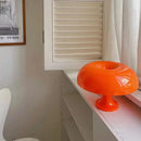Luminária De Mesa Cogumelo Laranja  Iluminação  Casa Farfelle