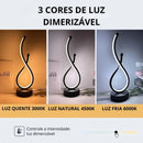 Luminária De Mesa Ondular Led Royal Casa Farfelle  157 (Iluminação)  Casa Farfelle